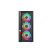 GAMDIAS Athena M3 ARGB Mesh Mid Tower Black (Tempered Glass) E-ATX Gaming Desktop Case