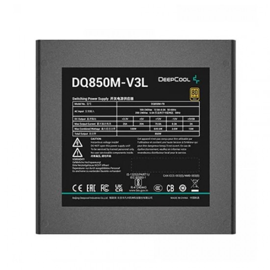 Deepcool DQ850M-V3L Full Modular 850W 80 Plus Gold Certified Power Supply