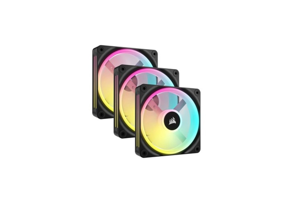 Corsair iCUE LINK QX120 RGB 120mm PWM PC Fans Starter Kit with iCUE LINK System Hub