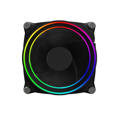 Gamemax GMX-12-DBB Rainbow ARGB Casing Cooling Fan