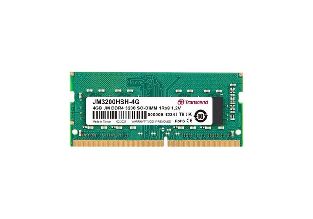 Transcend 4GB JM DDR4 3200Mhz SO-DIMM Laptop RAM