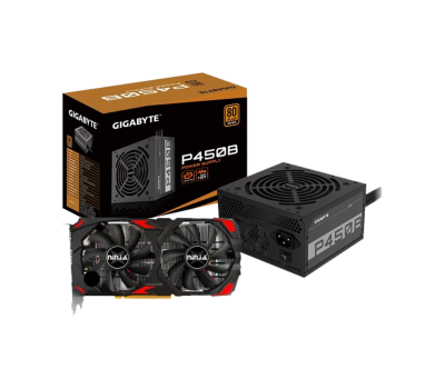 Gigabyte P450B Power Supply & Ninja Radeon RX 580 Graphics Card Combo