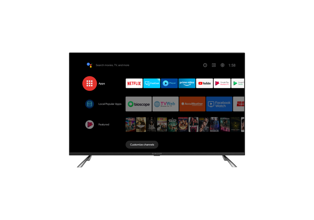 Singer SLE43A5000GOTV 43 Inch Android TV