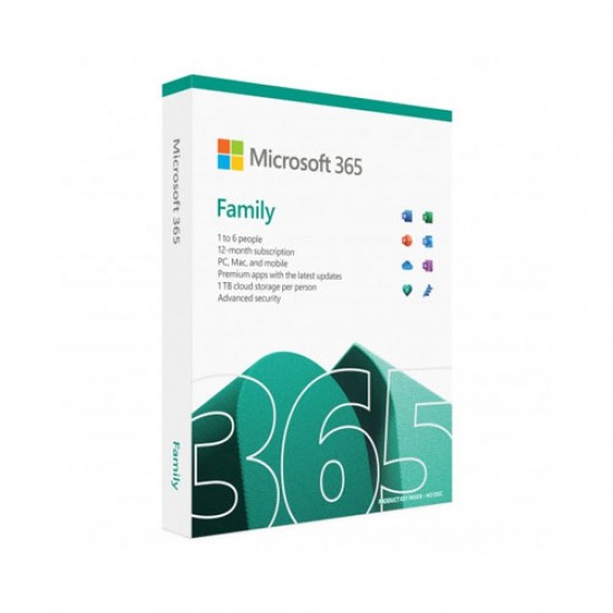 Microsoft 365 Family For 6 User (1 Year Subscription)