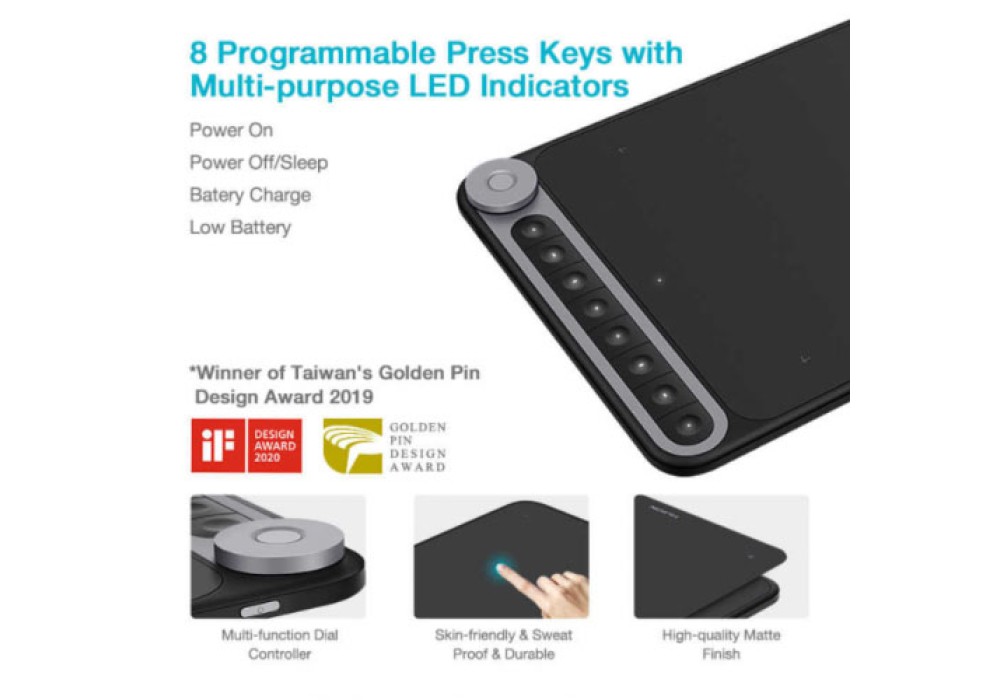 Huion Inspiroy Dial Q620M Graphic Drawing Tablet